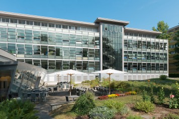 Façade de l'édifice de Swisslos