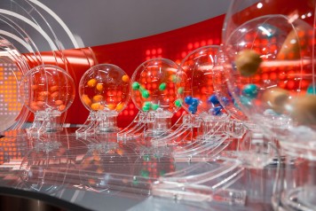 Enregistrement du tirage du Joker dans le studio du Swiss Lotto.